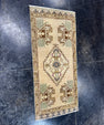 Turkish Mini Rug Oriental Hand Knotted Vintage Rug  1'6'' x  3'3'' #12174