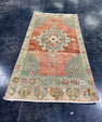 Turkish Mini Rug Oriental Hand Knotted Vintage Rug  1'8'' x  3'3'' #12176