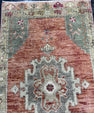 Turkish Mini Rug Oriental Hand Knotted Vintage Rug  1'8'' x  3'3'' #12176