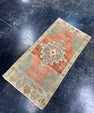 Turkish Mini Rug Oriental Hand Knotted Vintage Rug  1'8'' x  3'3'' #12176