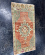Turkish Mini Rug Oriental Hand Knotted Vintage Rug  1'8'' x  3'3'' #12176