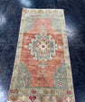 Turkish Mini Rug Oriental Hand Knotted Vintage Rug  1'8'' x  3'3'' #12176