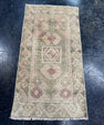 Turkish Mini Rug Oriental Hand Knotted Vintage Rug  1'8'' x  3'3'' #12167
