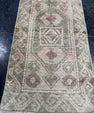 Turkish Mini Rug Oriental Hand Knotted Vintage Rug  1'8'' x  3'3'' #12167