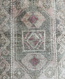 Turkish Mini Rug Oriental Hand Knotted Vintage Rug  1'8'' x  3'3'' #12167