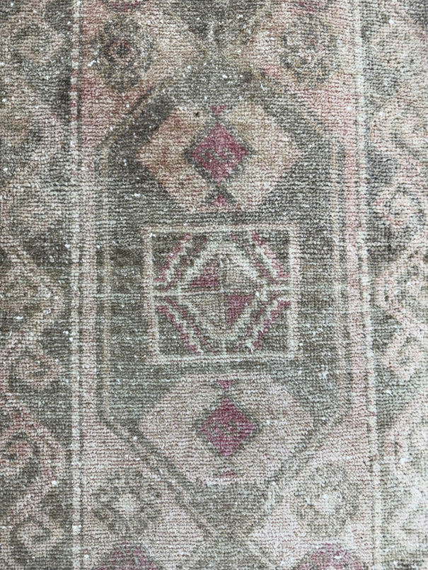 Turkish Mini Rug Oriental Hand Knotted Vintage Rug  1'8'' x  3'3'' #12167