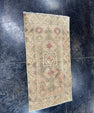 Turkish Mini Rug Oriental Hand Knotted Vintage Rug  1'8'' x  3'3'' #12167