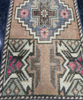 Turkish Mini Rug Oriental Hand Knotted Vintage Rug  1'6'' x  3'1'' #12168