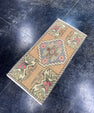 Turkish Mini Rug Oriental Hand Knotted Vintage Rug  1'6'' x  3'1'' #12168