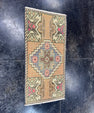 Turkish Mini Rug Oriental Hand Knotted Vintage Rug  1'6'' x  3'1'' #12168