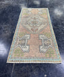 Turkish Mini Rug Oriental Hand Knotted Vintage Rug  1'6'' x  3'2'' #12169