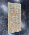 Turkish Mini Rug Oriental Hand Knotted Vintage Rug  1'6'' x  3'2'' #12169