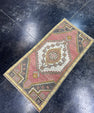 Turkish Mini Rug Oriental Hand Knotted Vintage Rug  1'7'' x  3'4'' #12170