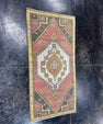 Turkish Mini Rug Oriental Hand Knotted Vintage Rug  1'7'' x  3'4'' #12170