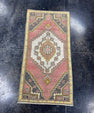 Turkish Mini Rug Oriental Hand Knotted Vintage Rug  1'7'' x  3'4'' #12170