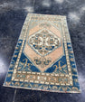 Turkish Mini Rug Oriental Hand Knotted Vintage Rug  1'9'' x  3'2'' #12171