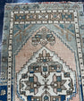 Turkish Mini Rug Oriental Hand Knotted Vintage Rug  1'9'' x  3'2'' #12171