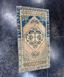 Turkish Mini Rug Oriental Hand Knotted Vintage Rug  1'9'' x  3'2'' #12171