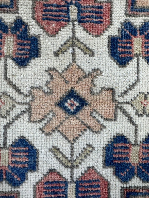 Turkish Mini Rug Oriental Hand Knotted Vintage Rug  2' x  1'11'' #12185
