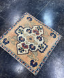 Turkish Mini Rug Oriental Hand Knotted Vintage Rug  2' x  1'11'' #12185