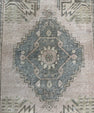 Turkish Mini Rug Oriental Hand Knotted Vintage Rug  1'8'' x  3'2'' #12166