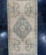 Turkish Mini Rug Oriental Hand Knotted Vintage Rug  1'8'' x  3'2'' #12166