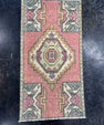 Turkish Mini Rug Oriental Hand Knotted Vintage Rug  1'6'' x  2'10'' #12186