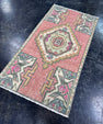 Turkish Mini Rug Oriental Hand Knotted Vintage Rug  1'6'' x  2'10'' #12186