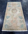 Turkish Mini Rug Oriental Hand Knotted Vintage Rug  1'6'' x  3' #12164