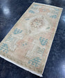 Turkish Mini Rug Oriental Hand Knotted Vintage Rug  1'6'' x  3' #12164