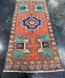 Turkish Mini Rug Oriental Hand Knotted Vintage Rug  1'6'' x  3'5'' #12163