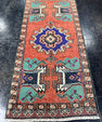 Turkish Mini Rug Oriental Hand Knotted Vintage Rug  1'6'' x  3'5'' #12163