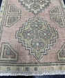 Turkish Mini Rug Oriental Hand Knotted Vintage Rug  1'6'' x  3'1'' #12162
