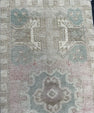 Turkish Mini Rug Oriental Hand Knotted Vintage Rug  1'7'' x  3'2'' #12160