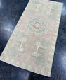 Turkish Mini Rug Oriental Hand Knotted Vintage Rug  1'7'' x  3'2'' #12160