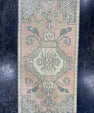 Turkish Mini Rug Oriental Hand Knotted Vintage Rug  1'8'' x  3'3'' #12157