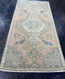 Turkish Mini Rug Oriental Hand Knotted Vintage Rug  1'8'' x  3'3'' #12157