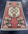 Turkish Mini Rug Oriental Hand Knotted Vintage Rug  1'6'' x  2'9'' #12155