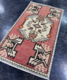 Turkish Mini Rug Oriental Hand Knotted Vintage Rug  1'6'' x  2'9'' #12155