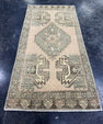 Turkish Mini Rug Oriental Hand Knotted Vintage Rug  1'8'' x  3'4'' #12156