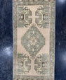 Turkish Mini Rug Oriental Hand Knotted Vintage Rug  1'8'' x  3'4'' #12156