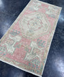 Turkish Mini Rug Oriental Hand Knotted Vintage Rug  1'6'' x  2'11'' #12158
