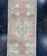 Turkish Mini Rug Oriental Hand Knotted Vintage Rug  1'6'' x  2'11'' #12158