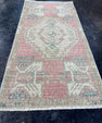 Turkish Mini Rug Oriental Hand Knotted Vintage Rug  1'6'' x  2'11'' #12158