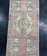 Turkish Mini Rug Oriental Hand Knotted Vintage Rug  1'6'' x  2'11'' #12159