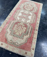 Turkish Mini Rug Oriental Hand Knotted Vintage Rug  1'7'' x  3'3'' #12154