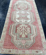 Turkish Mini Rug Oriental Hand Knotted Vintage Rug  1'7'' x  3'3'' #12154