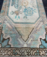 Turkish Mini Rug Oriental Hand Knotted Vintage Rug  1'4'' x  3'1'' #12153