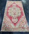 Turkish Mini Rug Oriental Hand Knotted Vintage Rug  1'6'' x  2'11'' #12152
