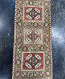 Turkish Mini Rug Oriental Hand Knotted Vintage Rug  1'6'' x  3'1'' #12151